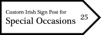 Placenames of Ireland Sign Post Special Occasion